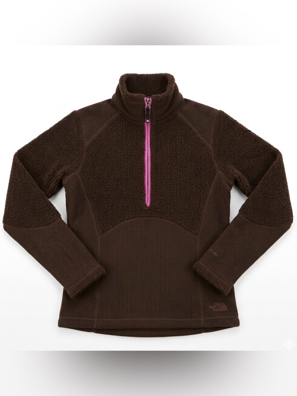 The North Face | brown pink half-zipper pullover sweatshirt | M